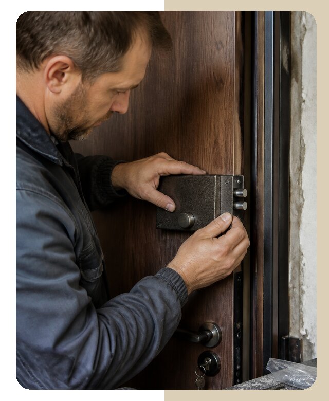 Монтаж накладного замка в Старом Осколе от 2226 р. | Дверной