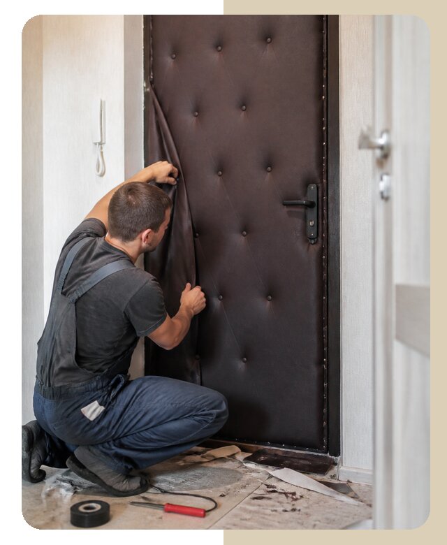 Обивка входной двери в Старом Осколе по цене от 5564 р. | Дверной